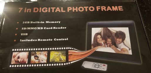 7in digital photo frame 2GB built in memory new