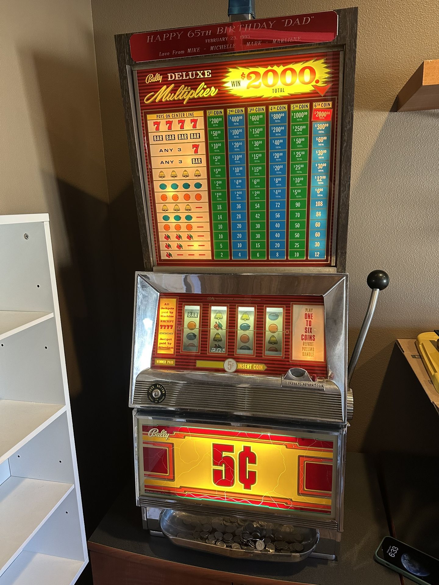 Bally's Deluxe Multiplier Nickel Slot Machine