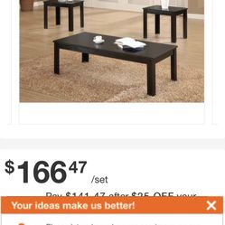 3 Piece Coffe Table Set