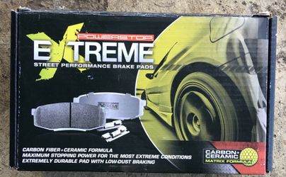 High Performance ceramic break pads and slotted rotors