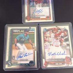 Auto Baseball Card Lot 