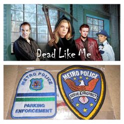 TV PROP/WARDROBE - Dead Like Me Police Patches x2
