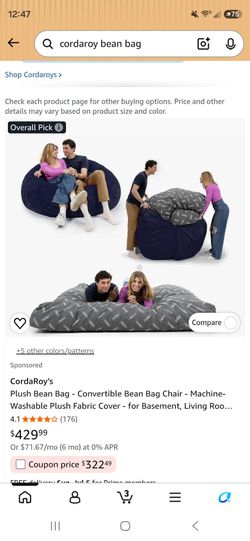 Cordaroy bean bag