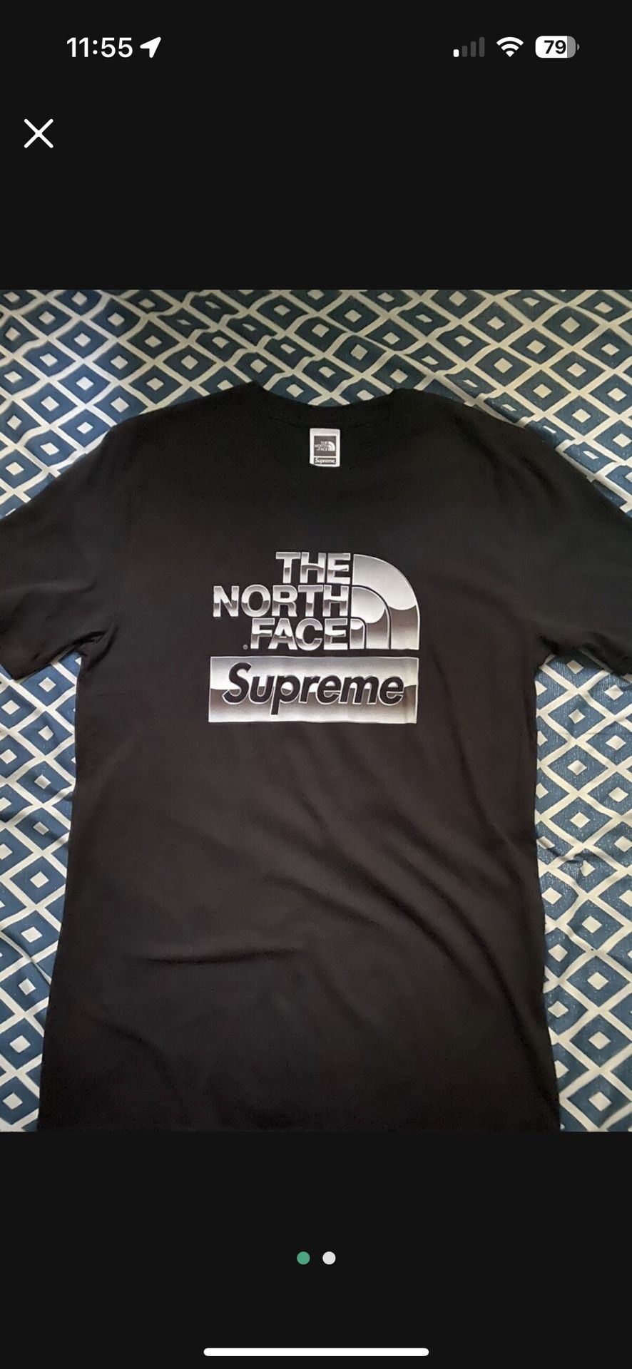 North face Supreme Shirt Size XL Worn 2x