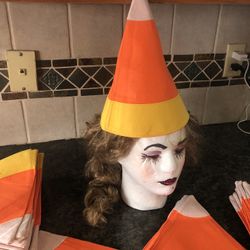 Fun and Festive Felt Candy Corn Hats - 36 Pcs