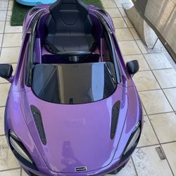 Kids Purple McLaren Convertible Car