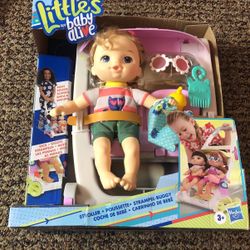 little baby alive doll with stroller