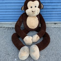5FT Size Giant Stuffed Soft Plush Monkey Animal Toy - Used 