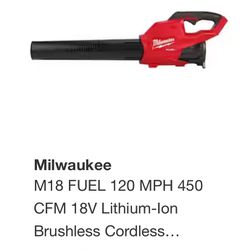 Milwaukee Leaf Blower With Charger