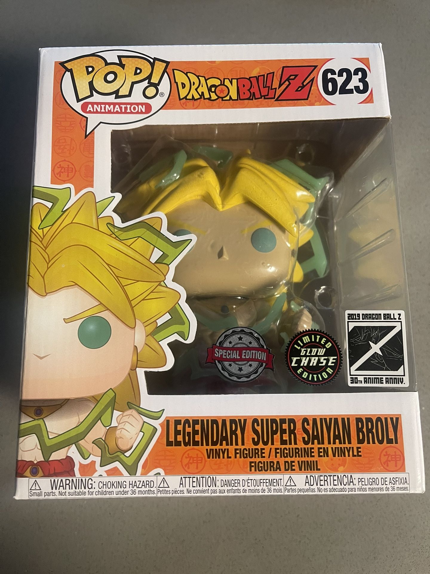 Super Saiyan Broly 6in Funko Pop Glow In The Dark Chase
