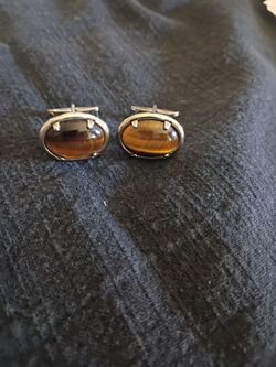 Chatoyant Tigers Eye Cufflinks