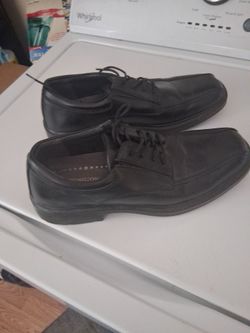 Black dress shoes.    Free. Sz 10  worn once