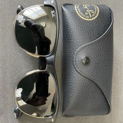 Ray-Ban Clubmaster 57mm Black Gold