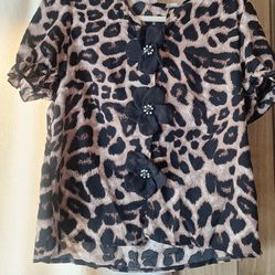 Cheetah blouse