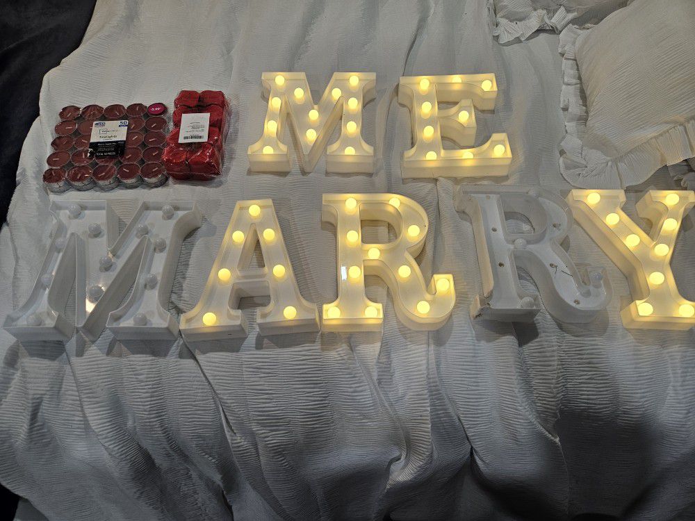 Marry Me Small Letters 