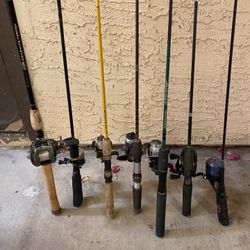 Fishing Package – 7 Rod & Reel Combos, Tackle, Bag & More!