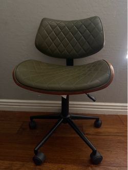 Modern Olive Green Rolling Office Chair
