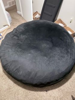Giant 7FT Bean Bag Chair – Black Oversized Lounge Chair