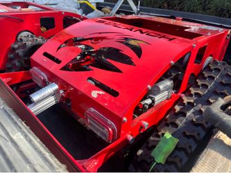 Gas, electric crawler, remote controlled lawnmower nine HP