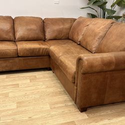 Leather Sectional Sofa From Leathers In Issaquah $7k Sofa *Delivery Options*