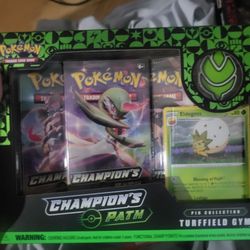 Pokemon Champions Path Turffield Pin Box