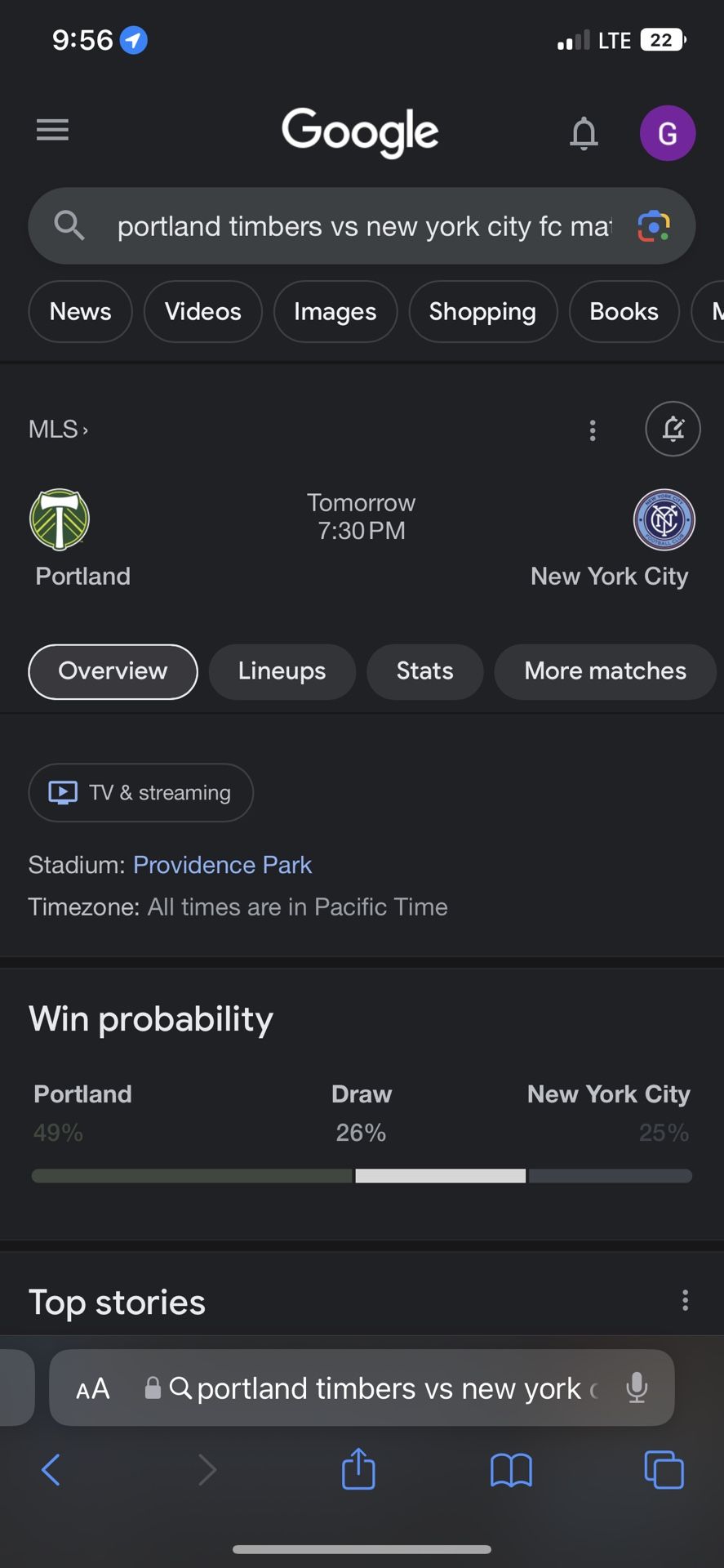 Portland Timbers Vs New York City