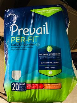 Brand New  sealed 3-Cases( 12 boxes) Prevail Per-Fit.  Size -M or L. Each box has 20p in a case 80p. Total in 3 cases- 240.