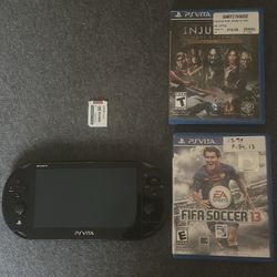 PS Vita 2000 (Like New) + Games + SD2Vita Card – Modding-Ready!