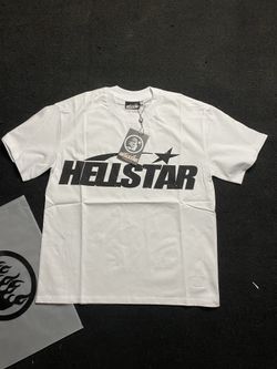 Hellstar Classic Gel Print T-Shirt ‘White & Black’