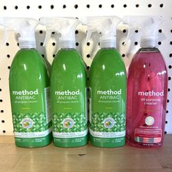 Brand New Method All Purpose Cleaner - $3 Each