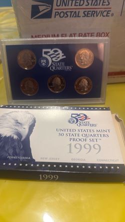 1999 Proof State Quarters Set.