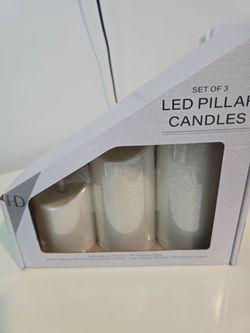New Set of 3 Led Candles for sale