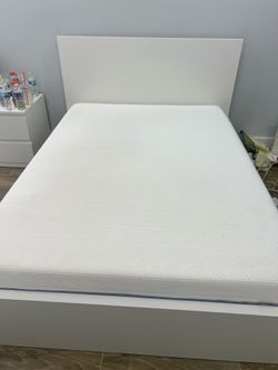 MOVING! MUST SELL! Full size IKEA bed, mattress, nightstand and dresser!!!