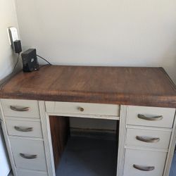 Nice Heavy Wood Desk