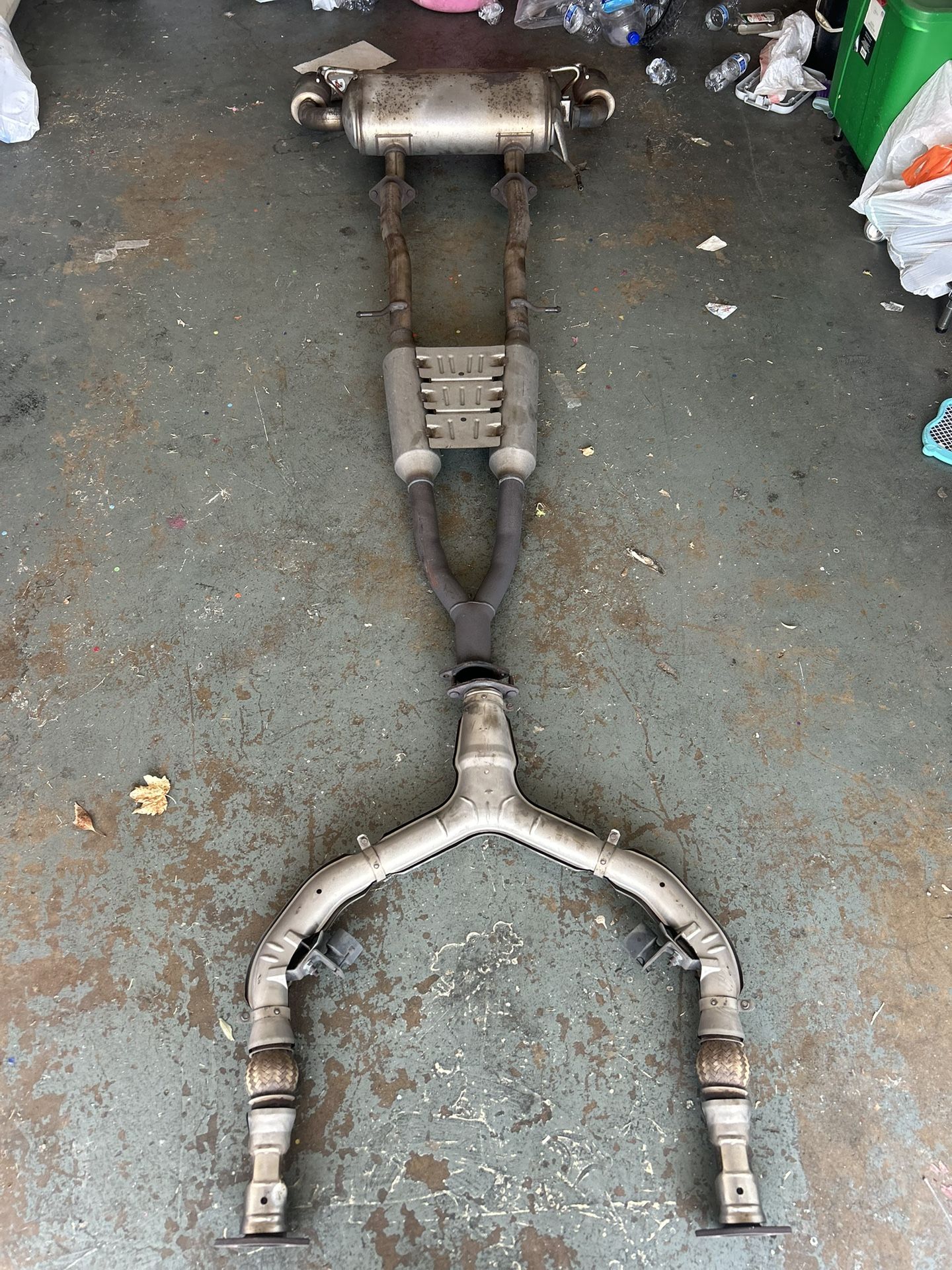 stock oem g37 coupe full exhaust system