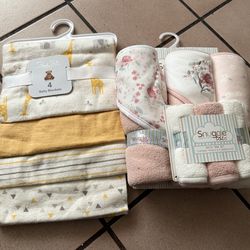 Baby swaddles and bath towels