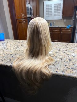 Pretty blonde long wig