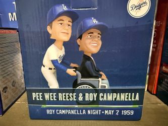 Pee Wee Reese  & Roy Campanella Bobblehead Los Angeles Dodgers