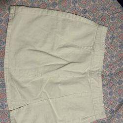 White Skirt With Small Slit