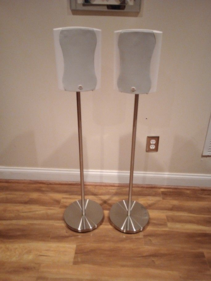 RBH Sound Model 55-io Indoor/Outdoor Speakers w/ Stands