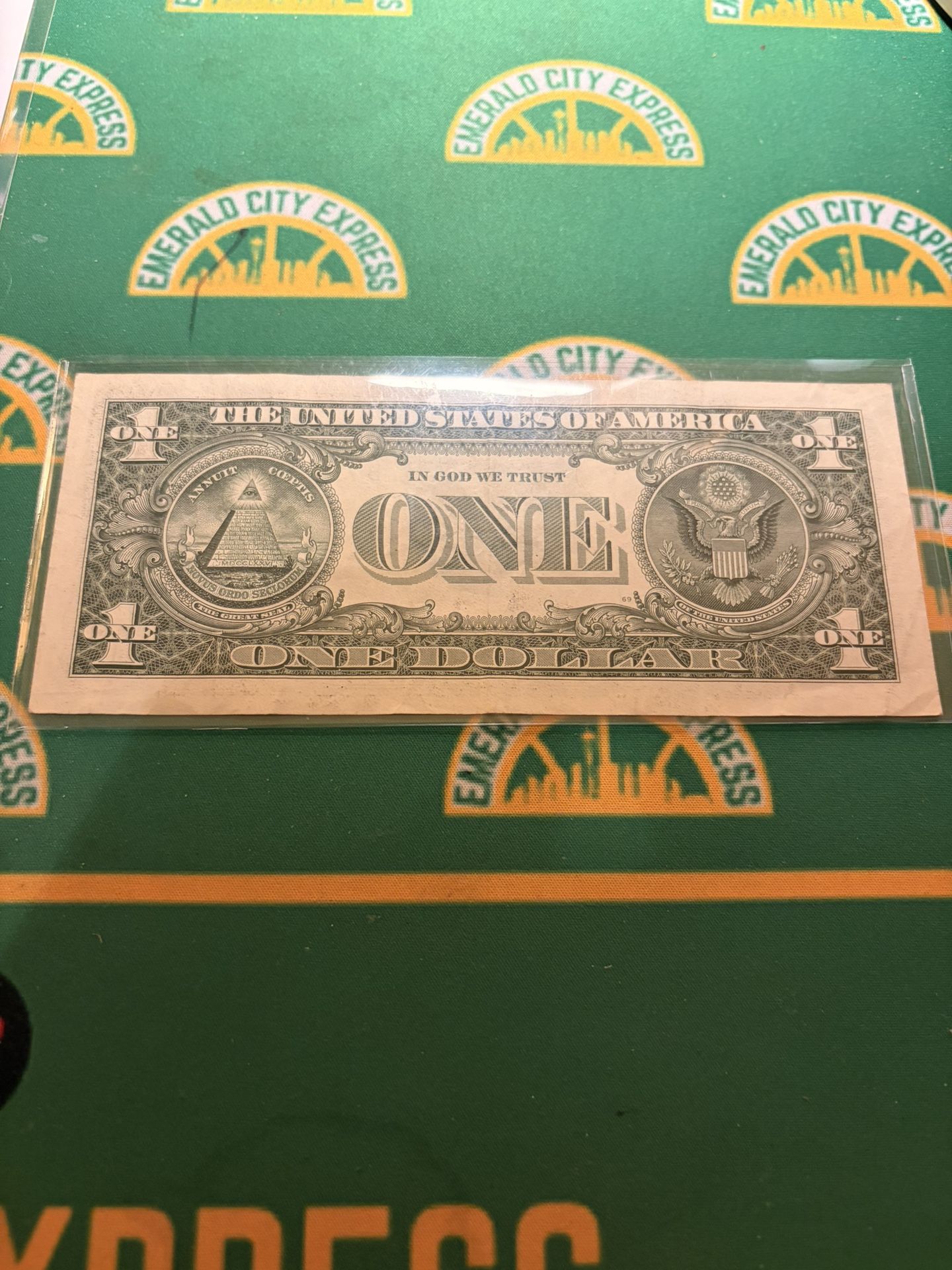 2017 $ 1 Dollar Fancy Serial Number Six Of A Kind Trinity Bill