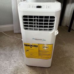 Hisense Portable AC 6,000 BTU Cooling Dehumidifier Fan for Smaller Room up to 250 sq ft, Remote Control, Original Box Included   