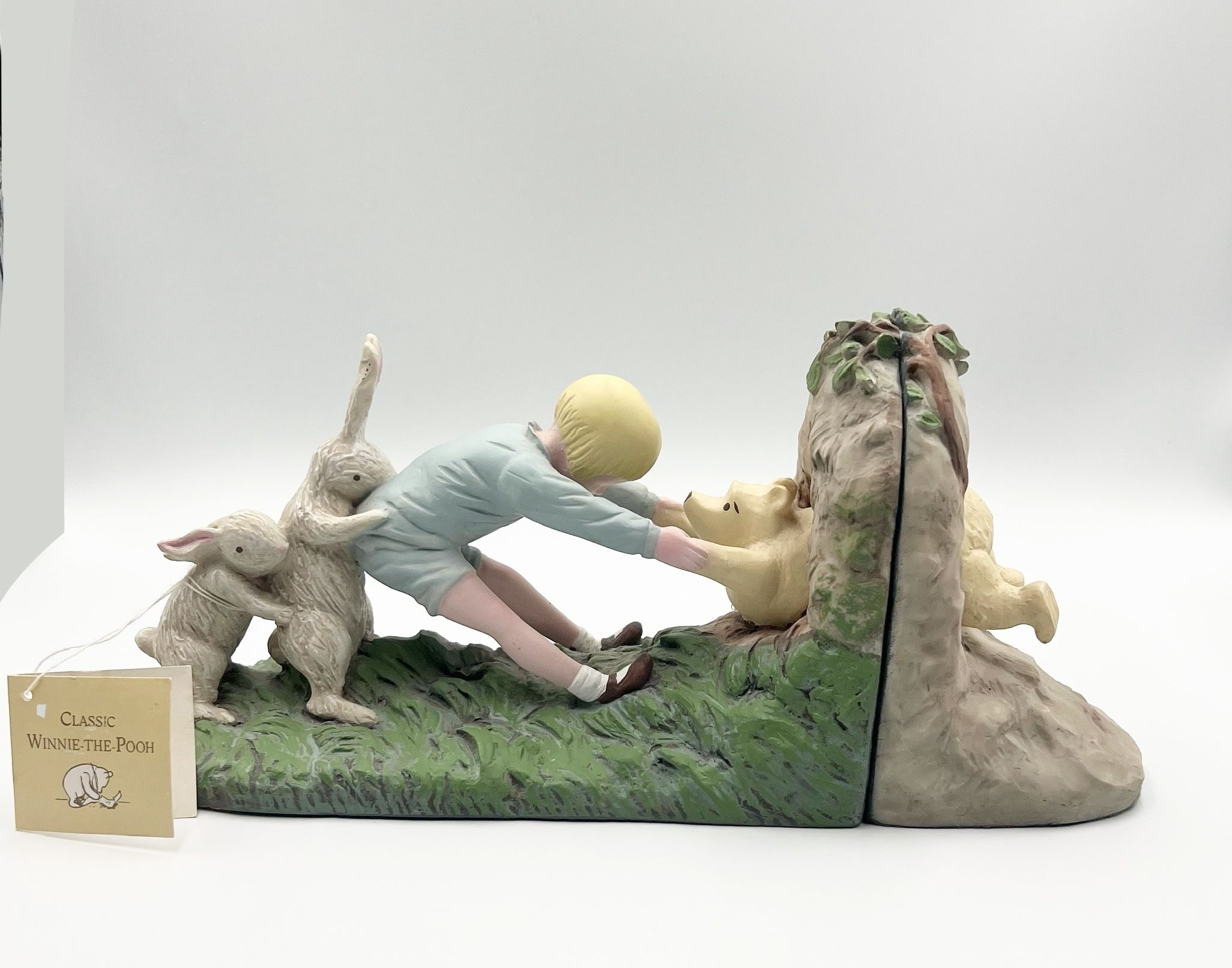 V intage Classic Winnie the Pooh Ceramic Bookends