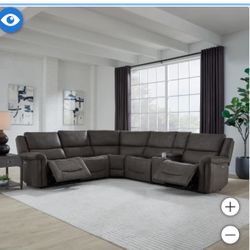 Powered Three Recliner Sectional