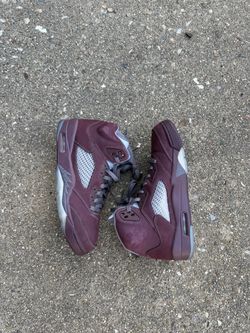 JORDAN 5 BURGUNDY SZ 10 LIGHTLY WORN/NO BOX