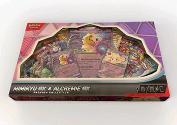 Pokémon TCG Mimikyu Ex & Alcremie EX Premium Collection Box New Factory Sealed
