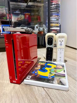 Nintendo wii console - red bundle