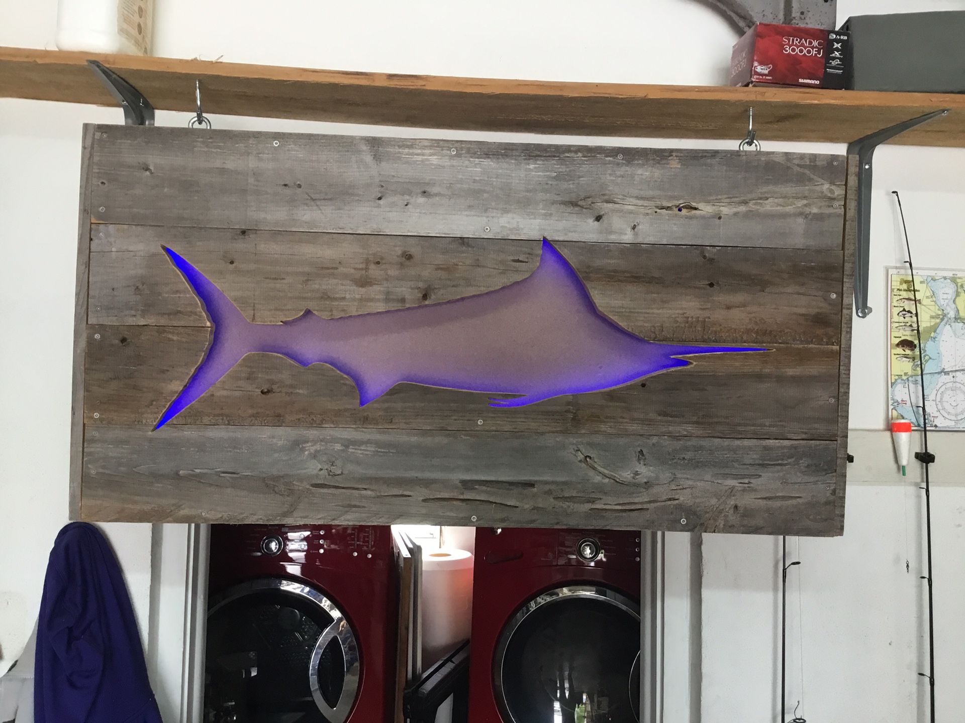 Custom Made Barn Wood LED Wall Art