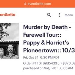 Murder By Death Concert