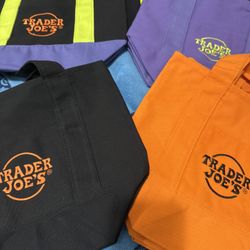 Trader Joe Halloween Mini Tote Bags 